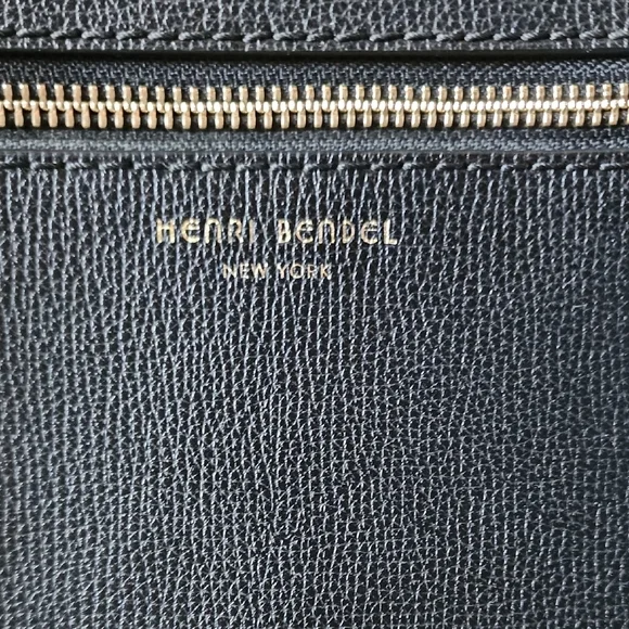 henri bendel Black Leather Mens Backpack with Silver Hardware - Picture 2 of 5